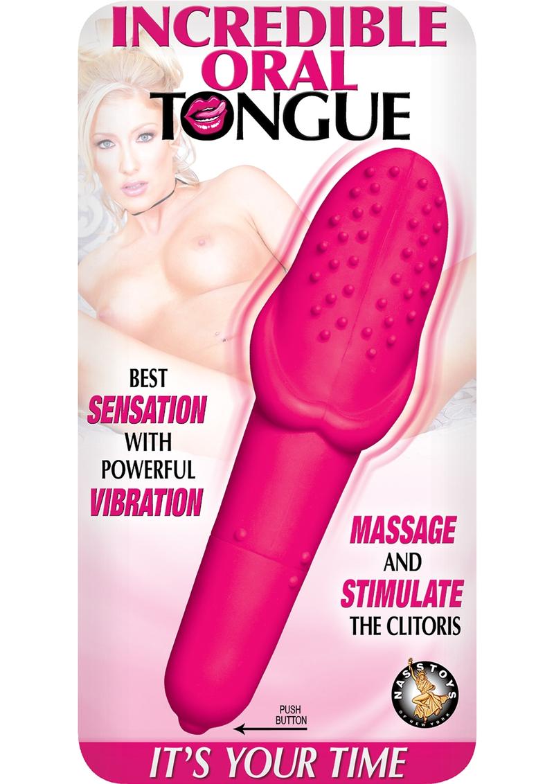 Increíble vibrador de silicona para lengua oral, resistente al agua, color rosa, 6,25 pulgadas