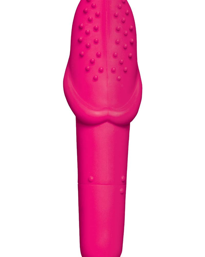 Incredible Oral Tongue Silicone Vibe Waterproof Pink 6.25 Inch