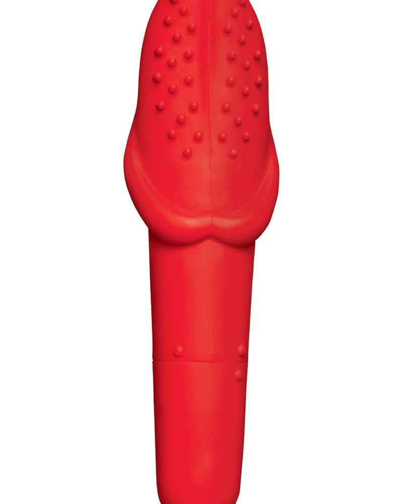 Incredible Oral Tongue Silicone Vibe Waterproof Red 6.25 Inch