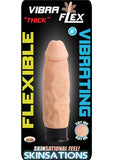 Skinsations Thick Vibraflex Flexible Vibrating Dildo Flesh 6 Inch
