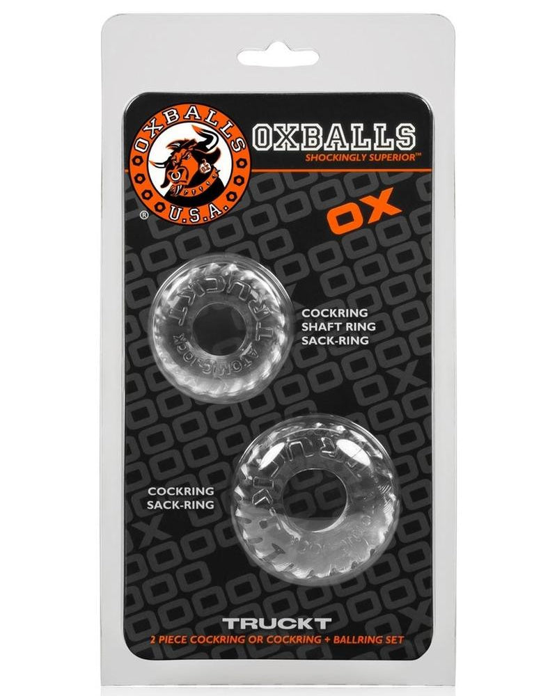 Truckt Cockring 2-Pack Set SKINFLEX-TRP Clear