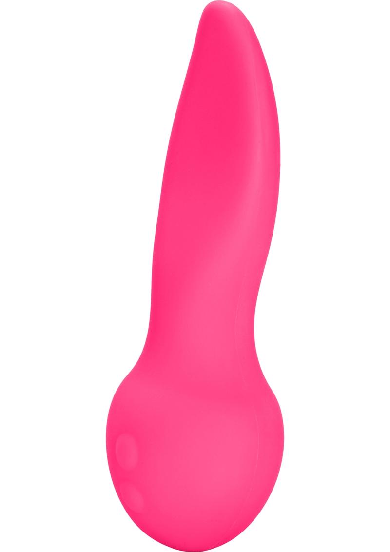 Mini Marvels Marvelous Flicker - Masajeador de silicona recargable, resistente al agua, color rosa, 5 pulgadas