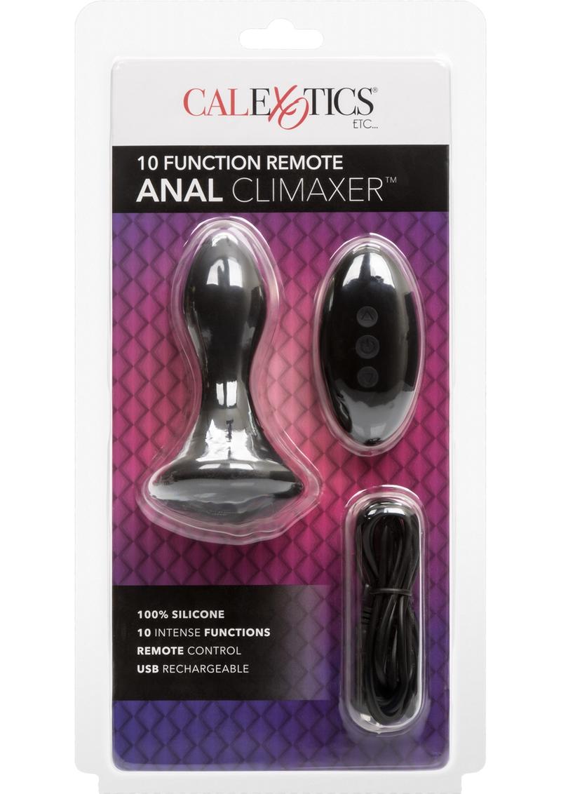 Remote Anal Silicone Climaxer  - Black