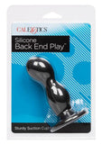 Silicone Back End Play Silicone Butt Plug Black