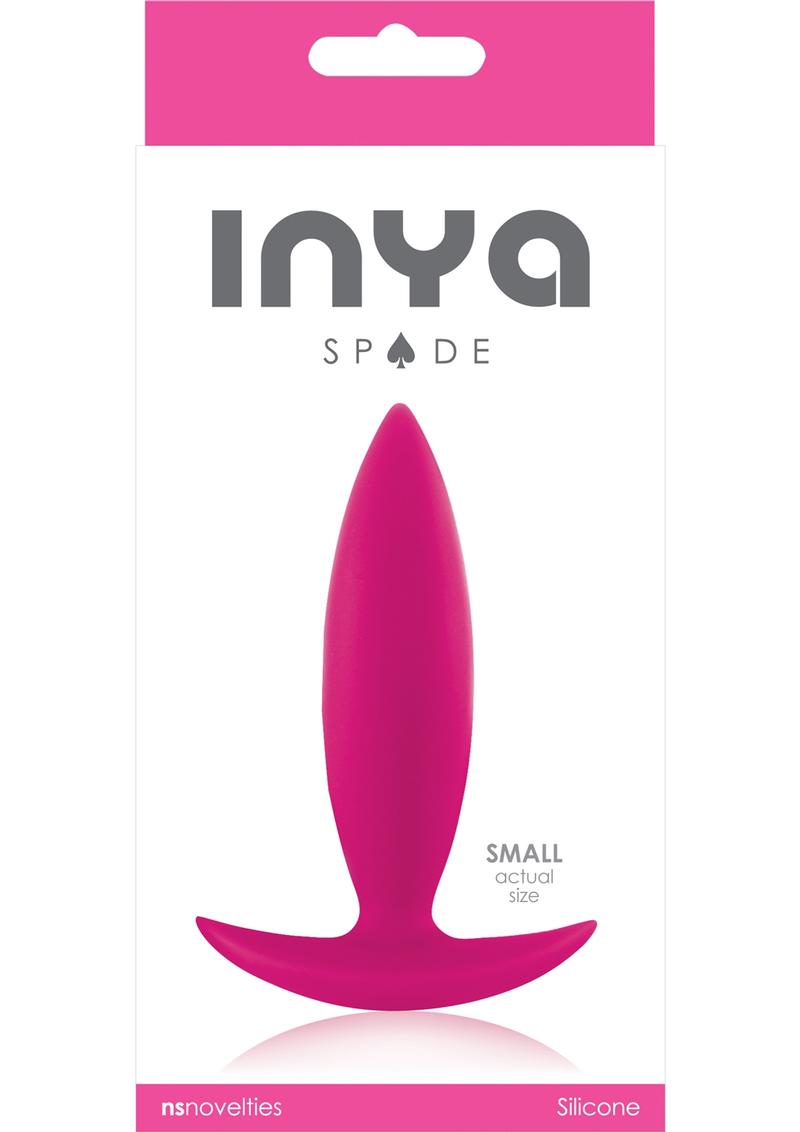 Tapón anal de silicona Inya Spade pequeño rosa