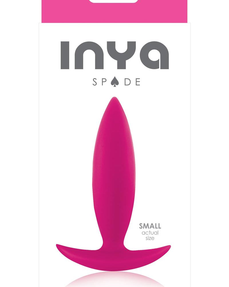 Inya Spade Silicone Anal Plug Small Pink