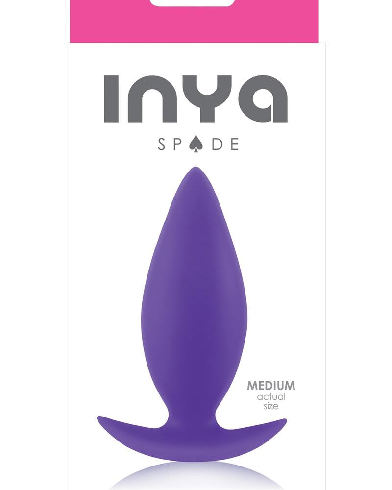 Inya Spade Silicone Anal Plug Medium Purple