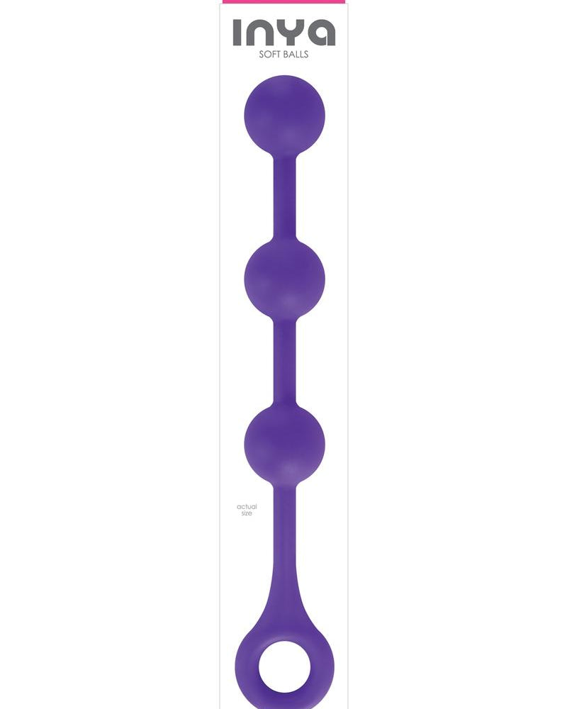Inya Soft Balls Silicone Anal Balls Purple