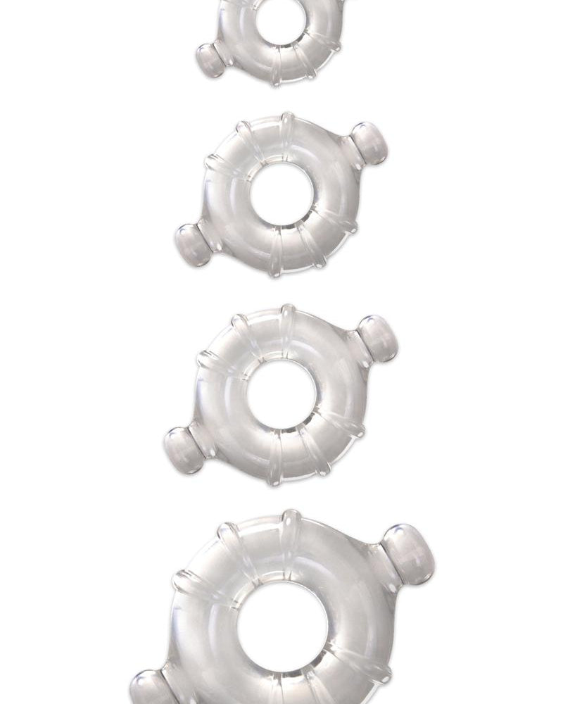Renegade Vitality Rings Clear 4 Set
