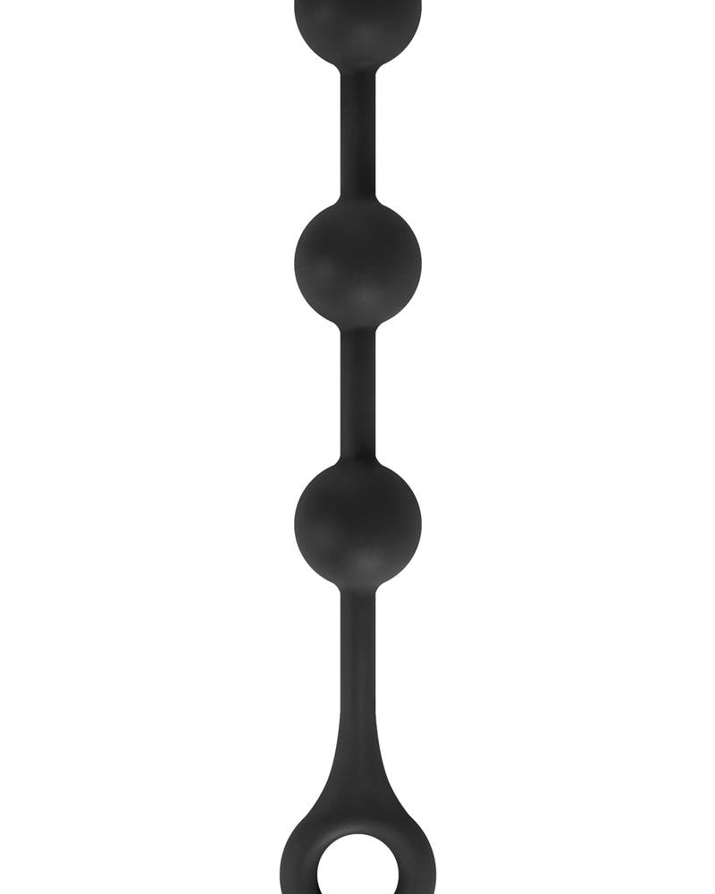 Renegade Soft Silicone Anal Balls Black