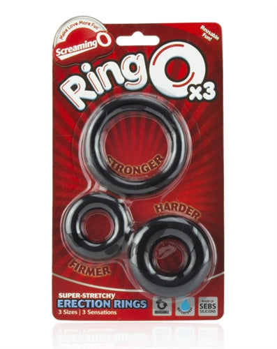 "Ringo X3 - 6 Count White Box - Black RNGO-3P-110D"