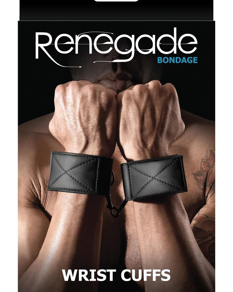 Esposas de muñeca Renegade Bondage negras
