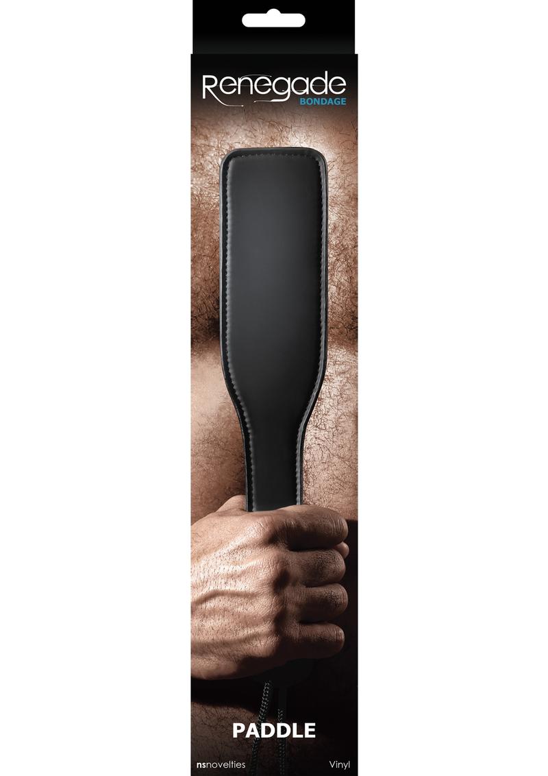 Renegade Bondage Vinyl Paddle Black