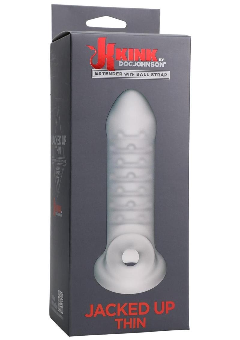 Extensor fino Kink Jacked Up con correa de bola transparente de 6 pulgadas