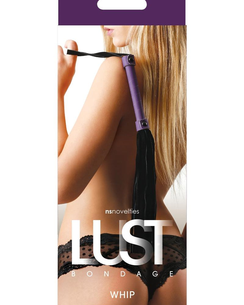 Látigo de esclavitud para lujuria morado y negro