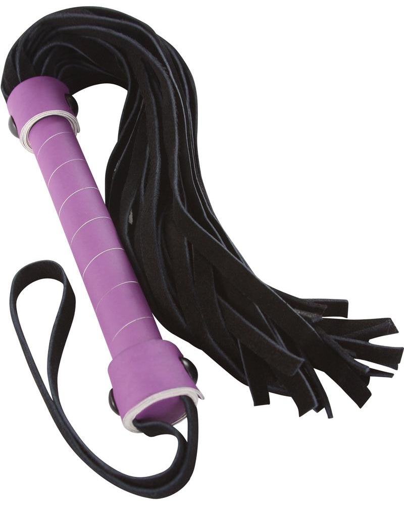 Látigo de esclavitud para lujuria morado y negro