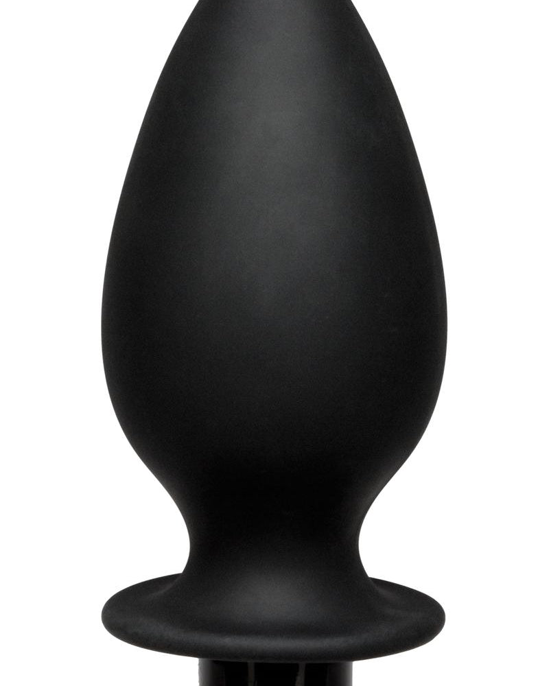 Kink Flow Fill Silicone Anal Douche Accessory Black