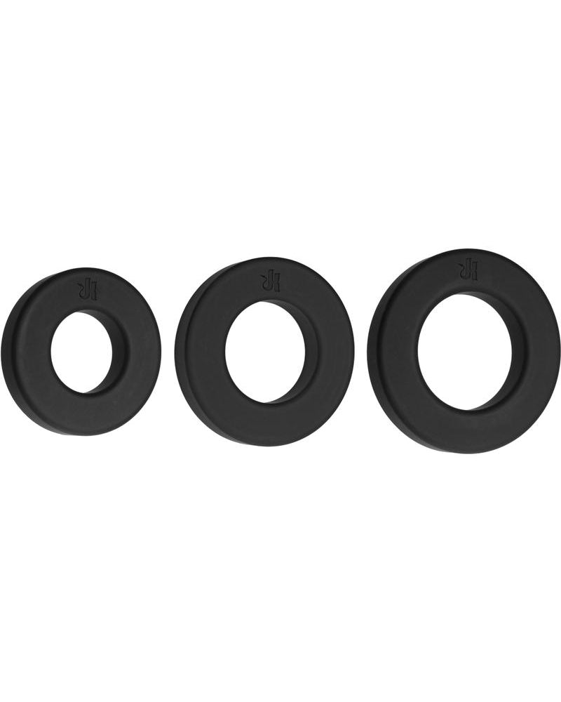 Kink Endure Silicone C-Ring Set Black Assorted Sizes