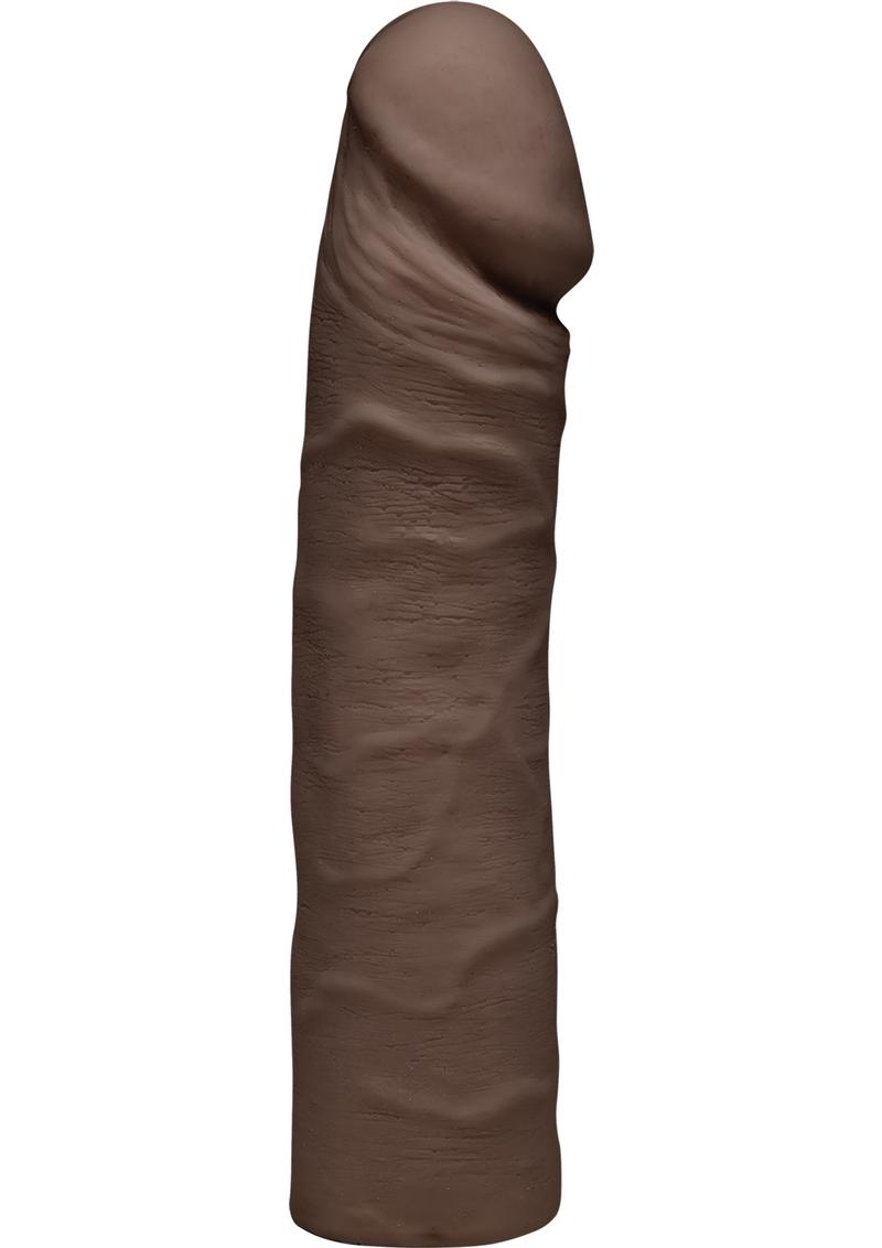 El D Double D Ultraskin Realistic Double Dong Chocolate de 16 pulgadas