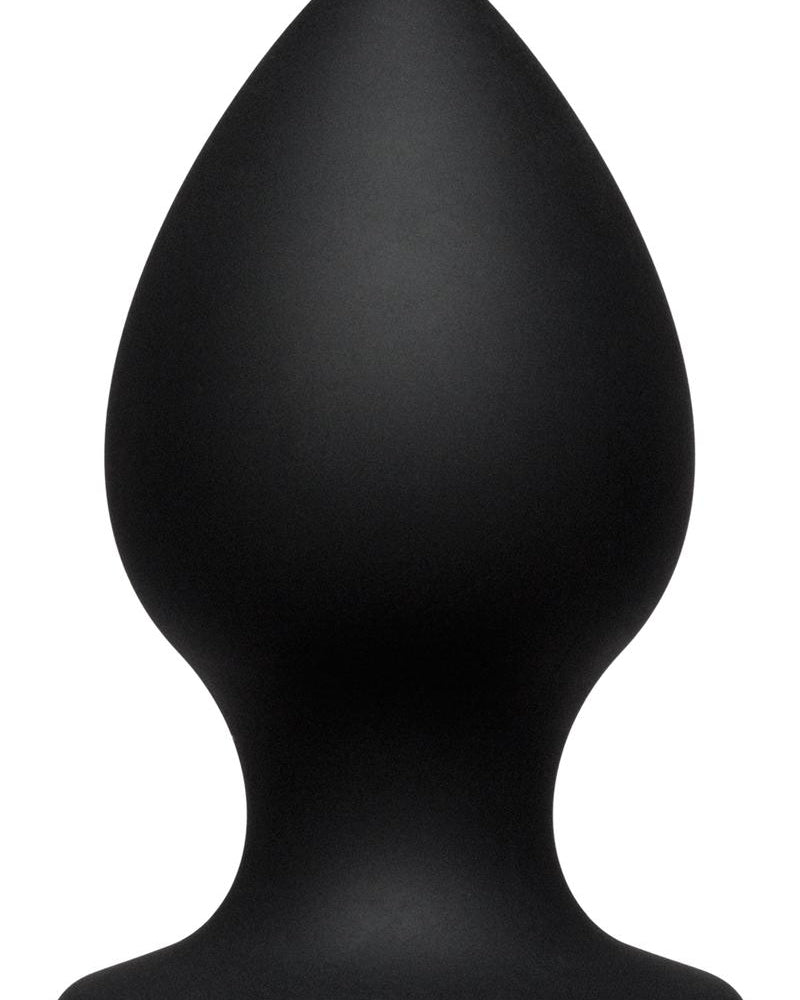 Tapón anal de silicona Kink Ace de tamaño mediano, color negro, 4 pulgadas