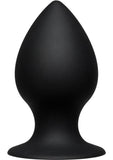 Kink Ace Silicone Medium Anal Plug Black 4 Inch