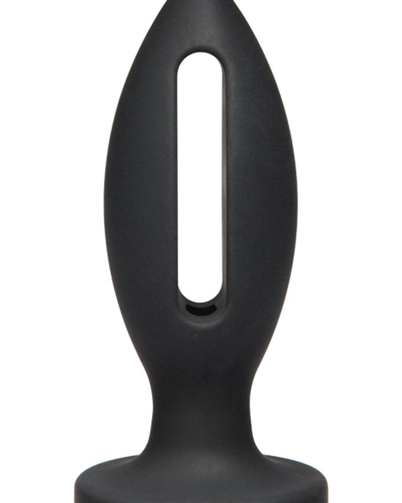 Kink Lube Lunge Silicone Anal Plug Small Black 4 Inch