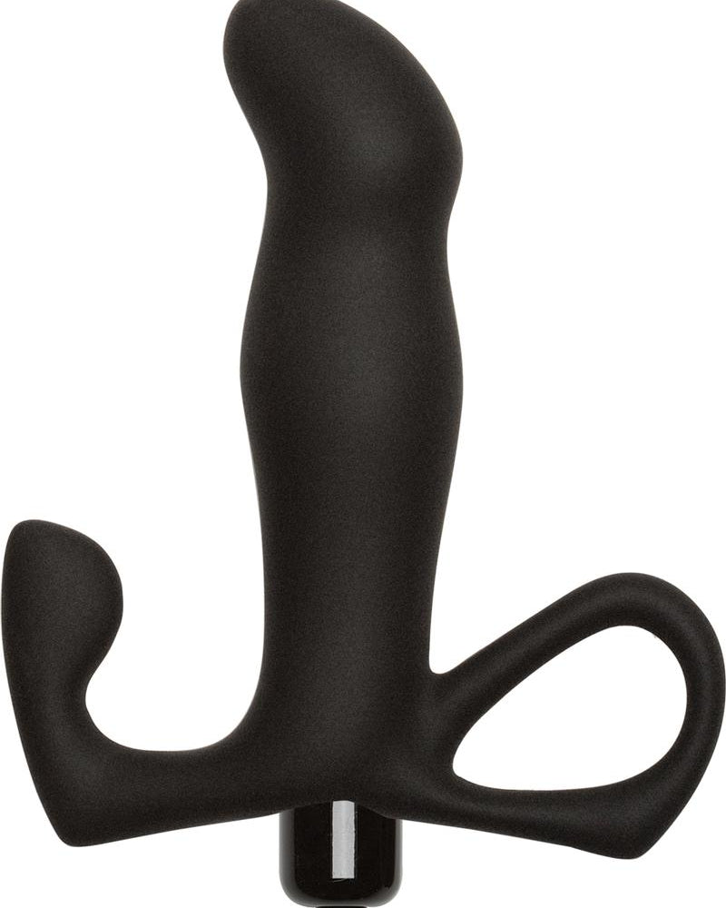 Optimale Vibrating Silicone P-Massager Waterproof Black