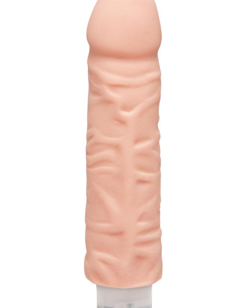The D Shakin D Vibrating Dual Dense Ultraskyn Dong Vanilla 7 Inch