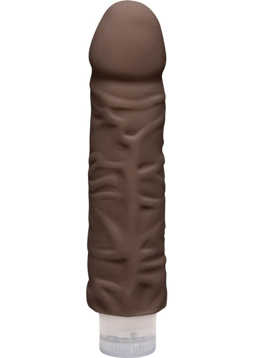 The D Shakin D Vibrating Dual Dense Ultraskyn Dong Chocolate 7 Inch