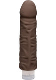 El D Shakin D Vibrating Dual Dense Ultraskyn Dong Chocolate de 7 pulgadas