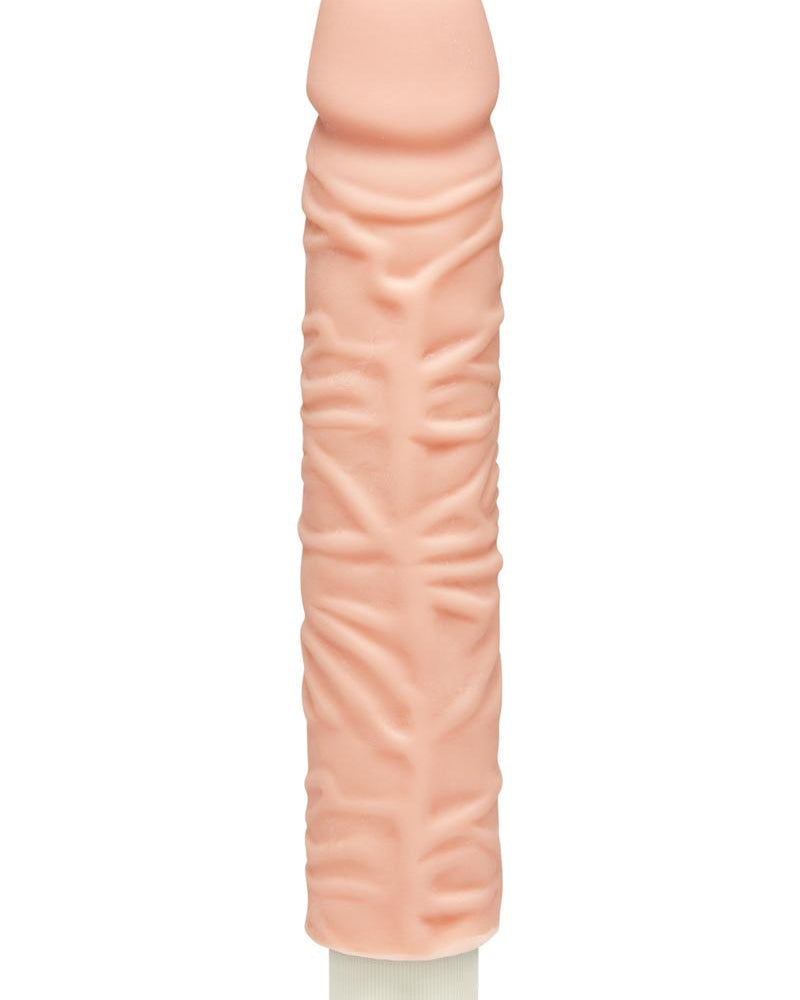 The D Shakin D Vibrating Dual Dense Ultraskyn Dong Vanilla 9 Inch