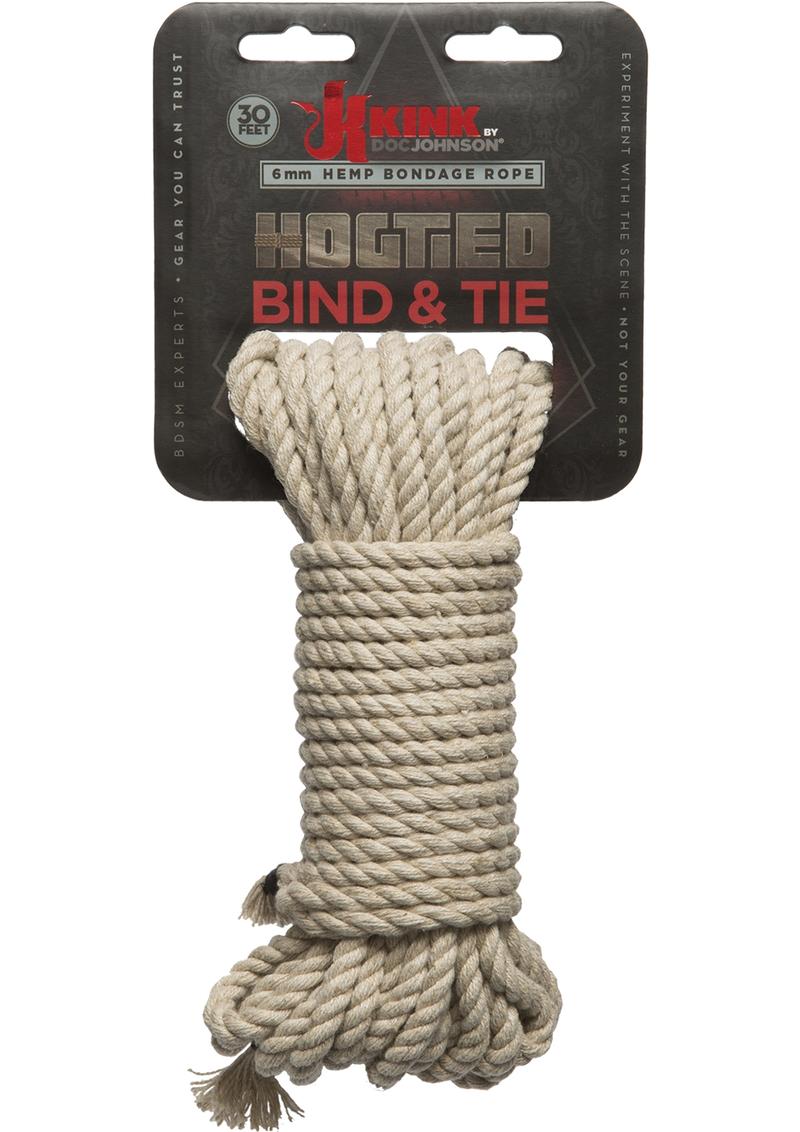 Cuerda de cáñamo para ataduras y lazos Kink Hogtied de 30 pies