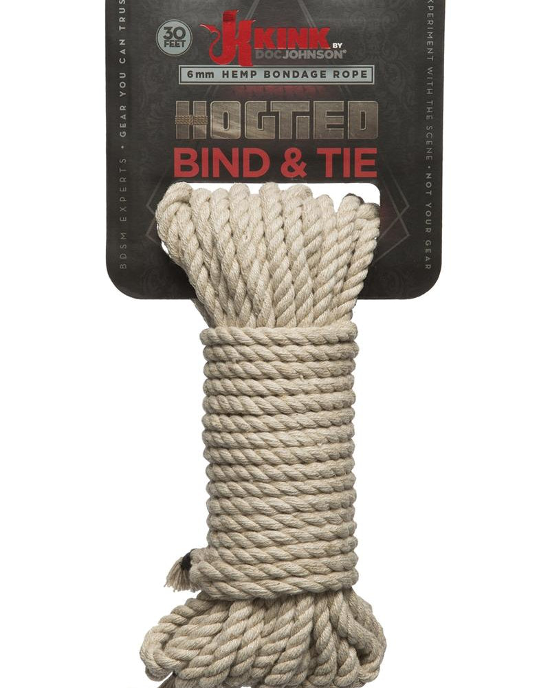 Kink Hogtied Bind and Tie Hemp Bondage Rope 30 Feet