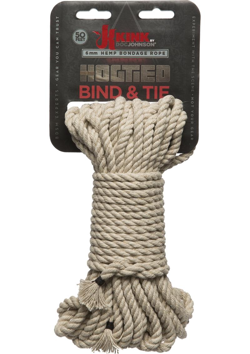 Cuerda de cáñamo para ataduras y lazos Kink Hogtied de 50 pies