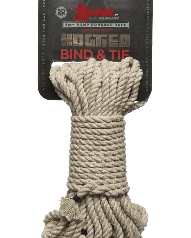 Kink Hogtied Bind and Tie Hemp Bondage Rope 50 Feet