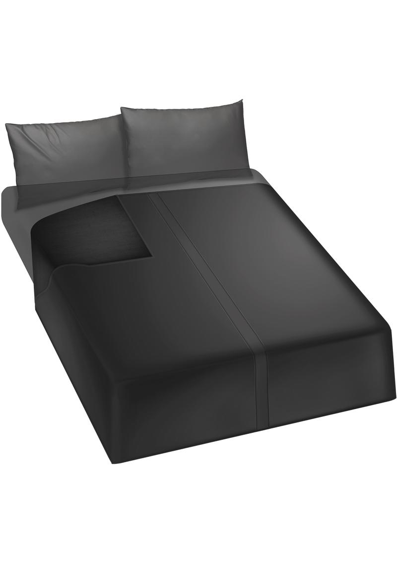 Kink Wet Works Play Sheet Flat King Waterproof Black