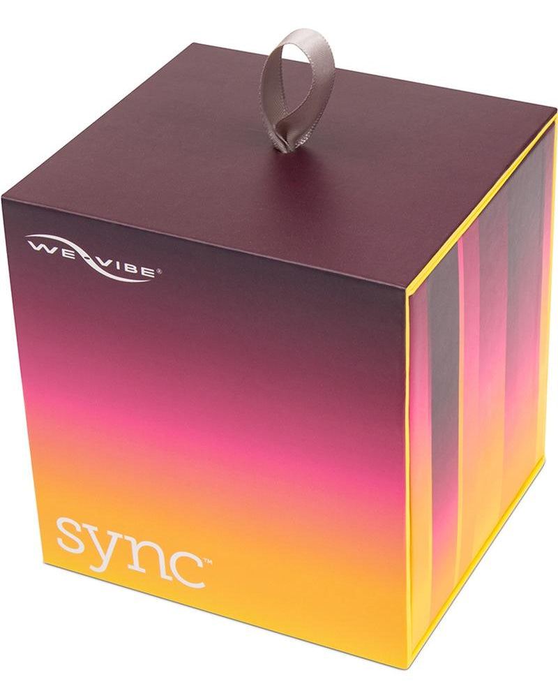 Vibrador para parejas de silicona We-Vibe Sync con control remoto, compatible con USB, resistente al agua, color morado