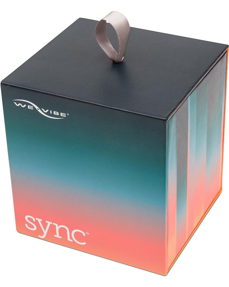 Vibrador para parejas de silicona We-Vibe Sync con control remoto, compatible con USB, resistente al agua, color aguamarina