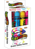 Bodylicious Body Pens Erotic Edible Body Paints Assorted Flavors And Colors 4 Each Per Pack