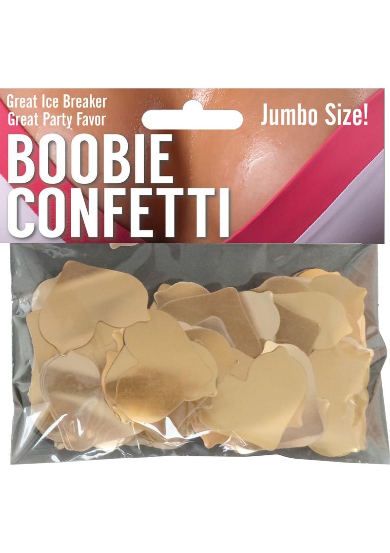 Paquete de confeti Mylar Boobie dorado tamaño gigante