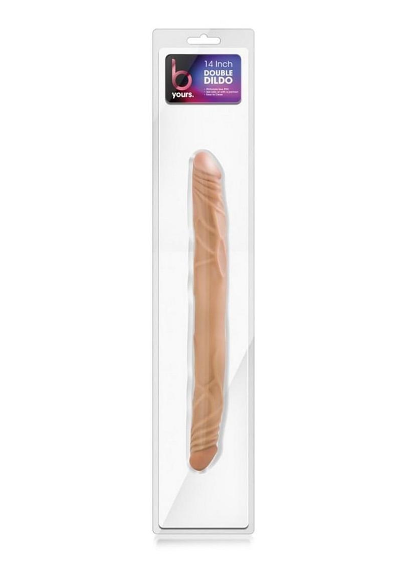 B Yours Double Dildo Latin Brown 14 Inch