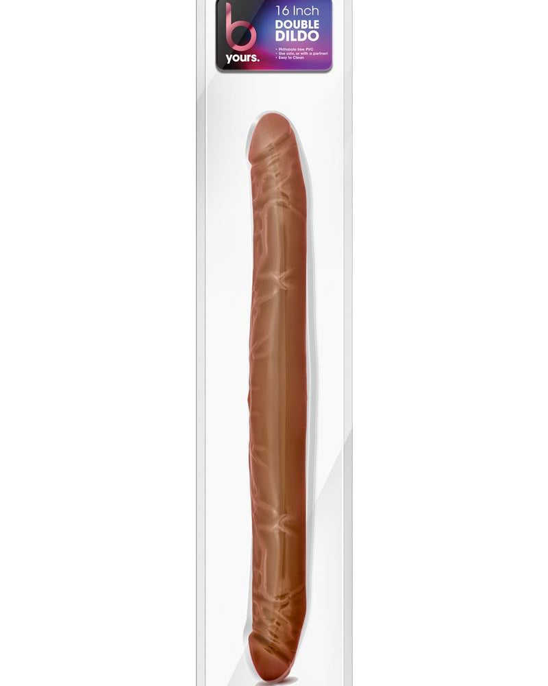 B Yours Double Dildo Latin Brown 16 Inch