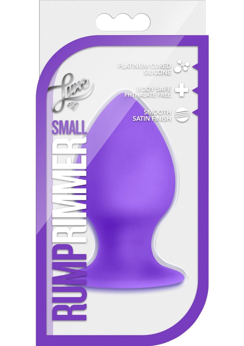 Tapón anal de silicona Luxe Rump Rimmer, tamaño pequeño, color morado