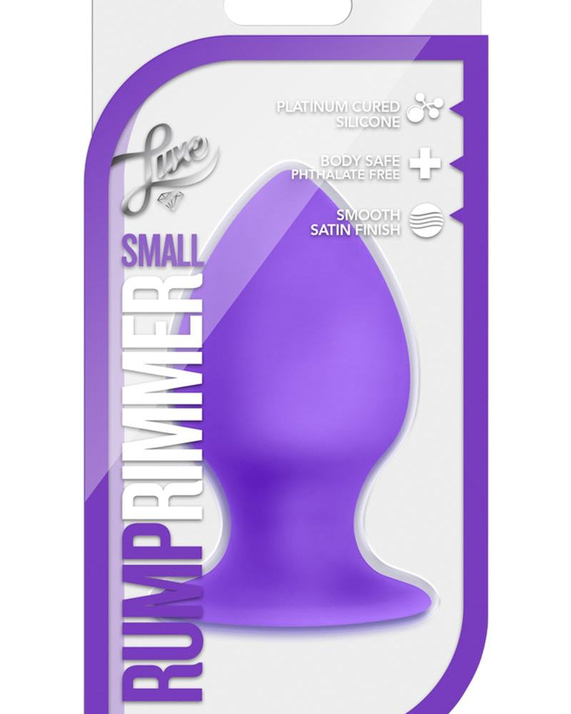 Luxe Rump Rimmer Silicone Anal Plug Small Purple