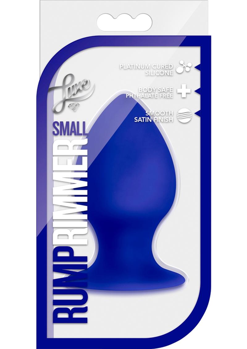 Luxe Rump Rimmer Silicone Anal Plug Small Indigo