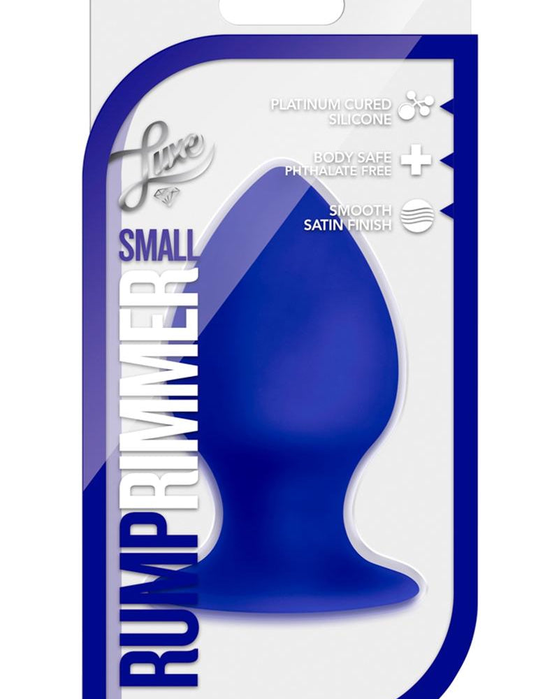 Luxe Rump Rimmer Silicone Anal Plug Small Indigo