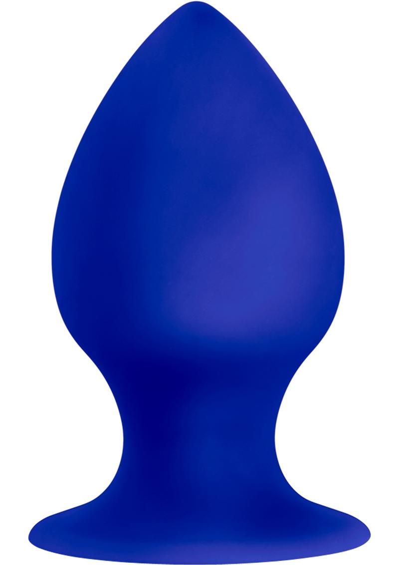 Luxe Rump Rimmer Silicone Anal Plug Small Indigo