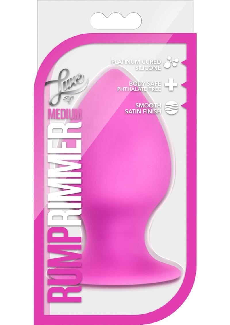 Luxe Rump Rimmer Silicone Anal Plug Medium Pink