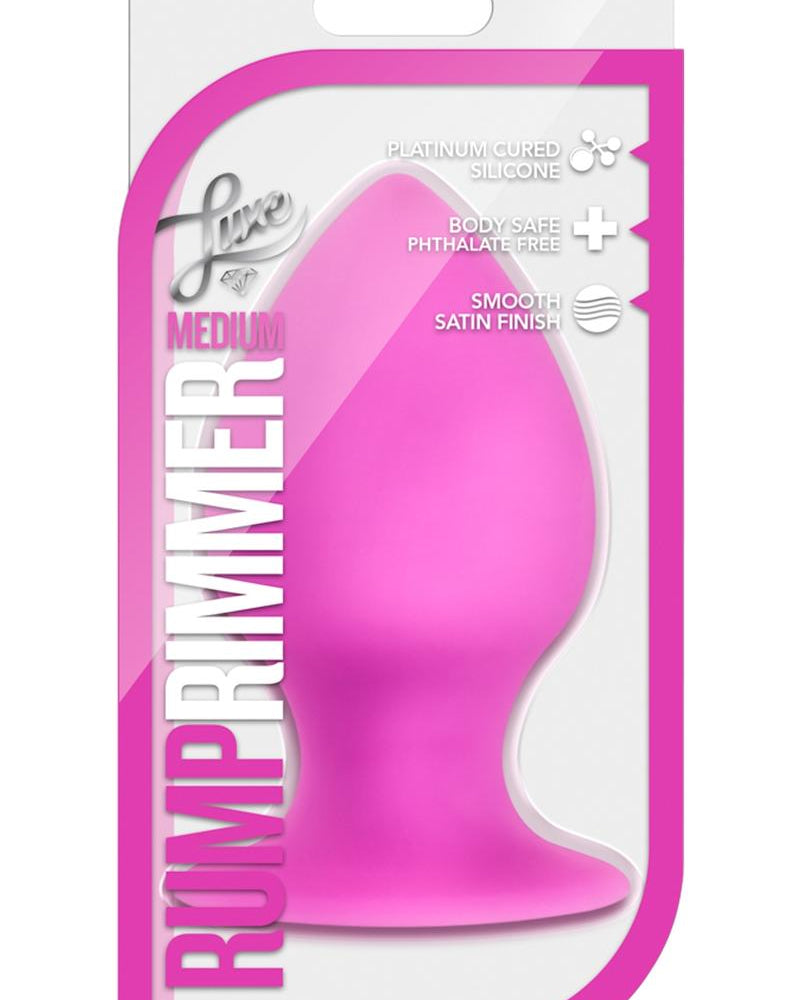 Luxe Rump Rimmer Silicone Anal Plug Medium Pink