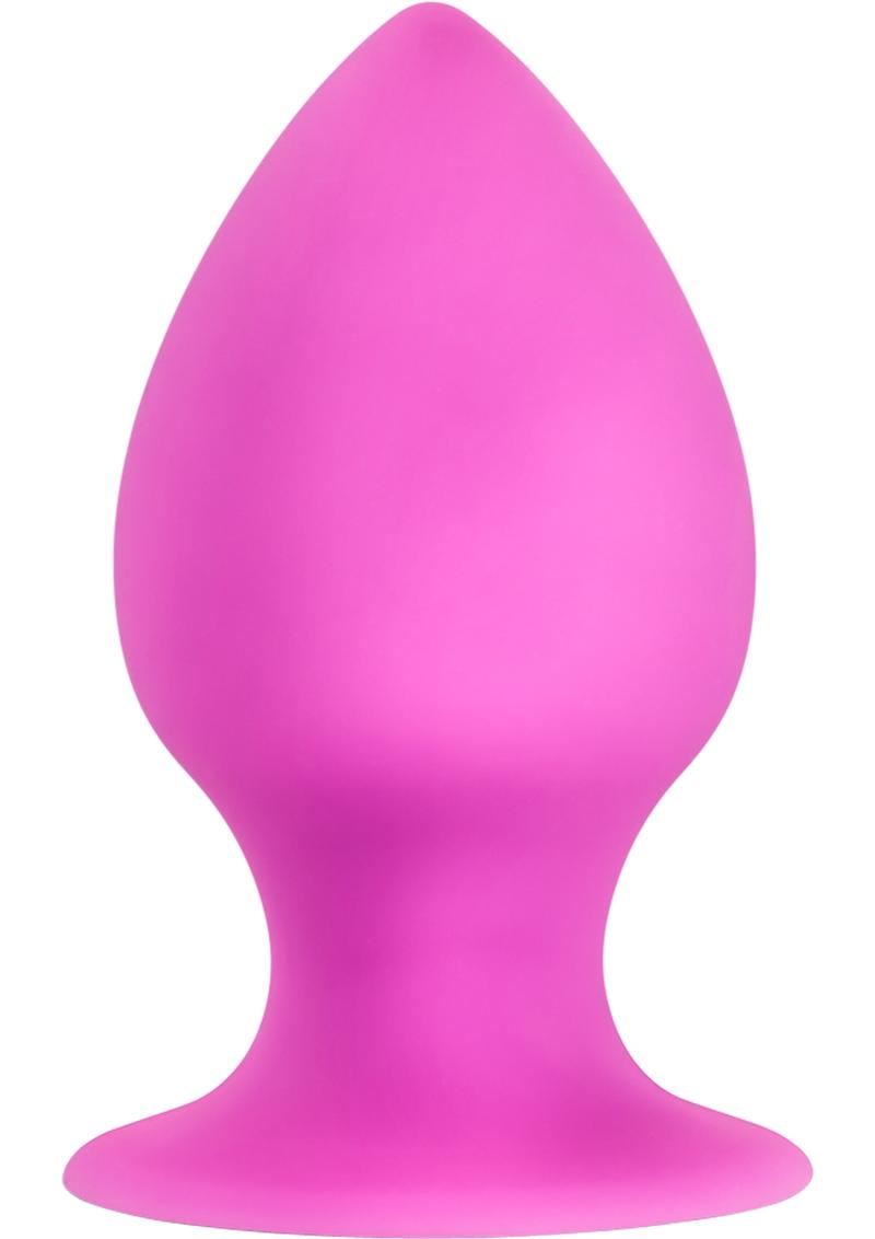 Luxe Rump Rimmer Silicone Anal Plug Medium Pink